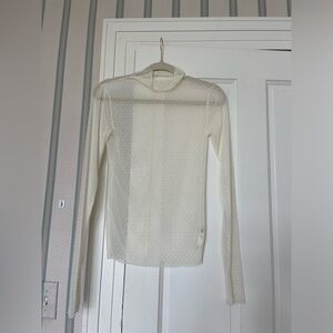 Free People Sheer Lace Long Sleeve